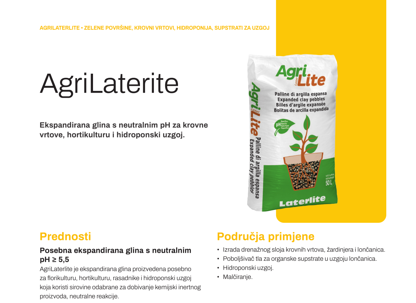 Tehnički list Agri Laterlite