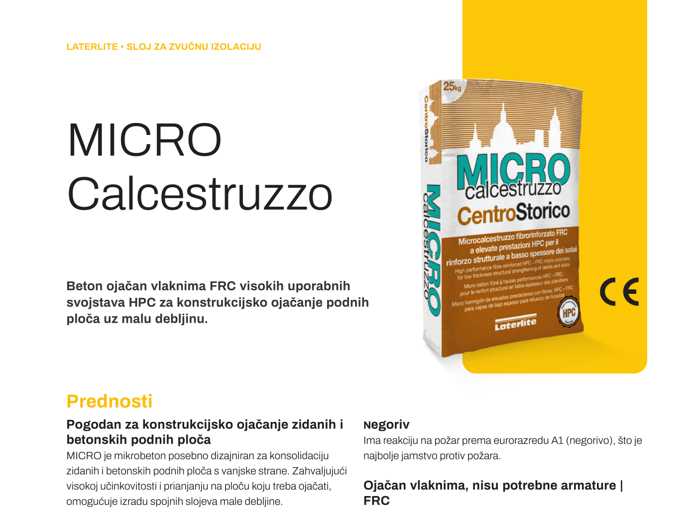 Tehnički list MICRO Calcestruzzo